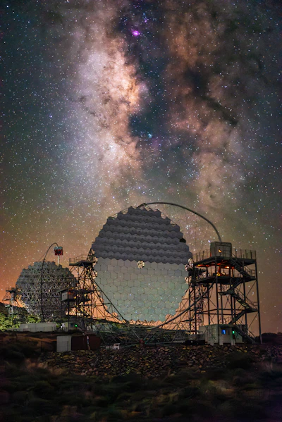 Deep Technology under starry sky