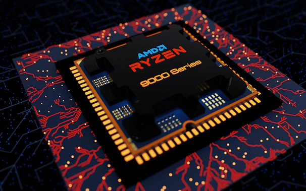 Amd ryzen 9000 series processor on circuit board