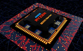 Amd ryzen 8000 series processor on circuit board