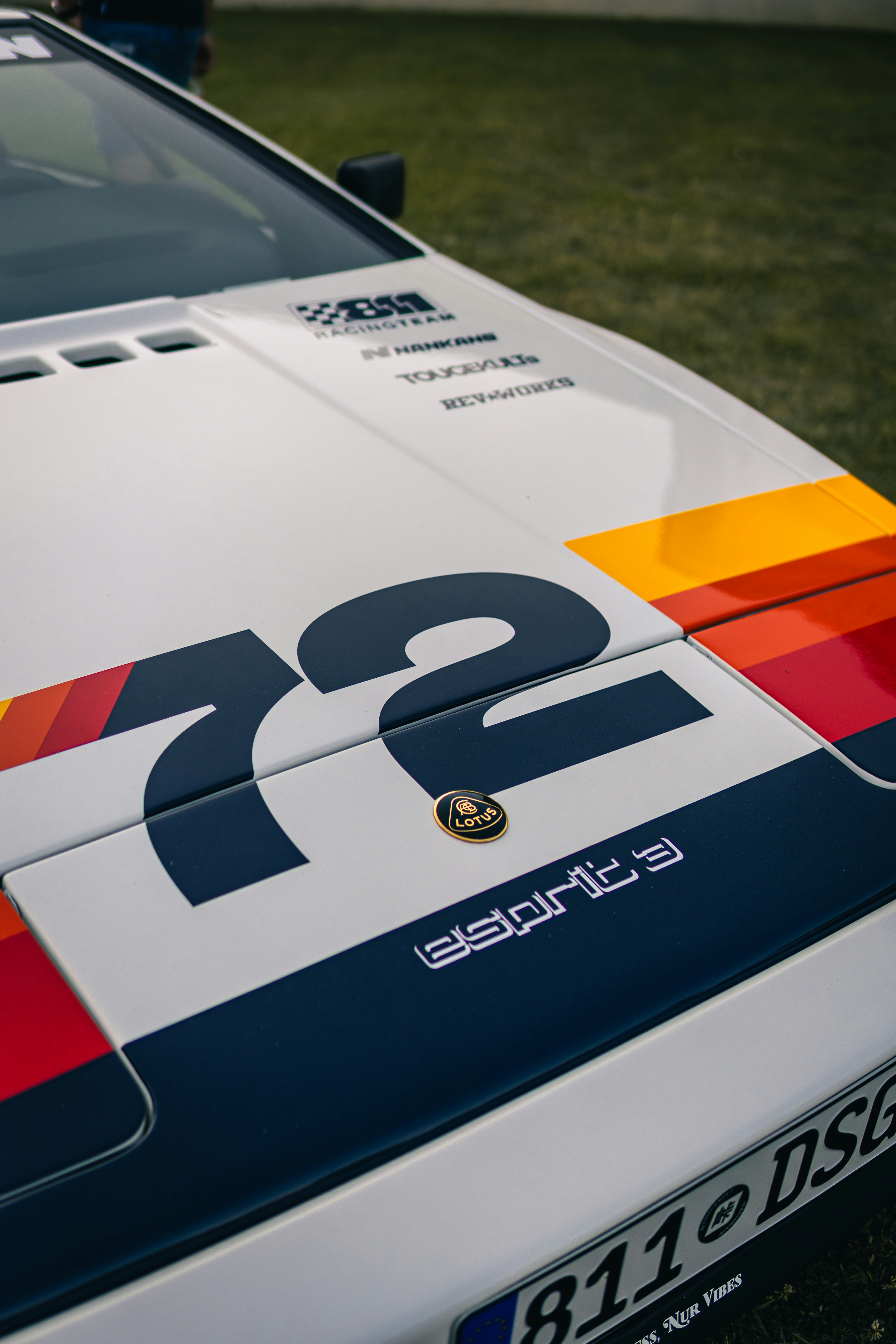 White lotus esprit s3 race car with number 72 photo – Free Car Image on ...