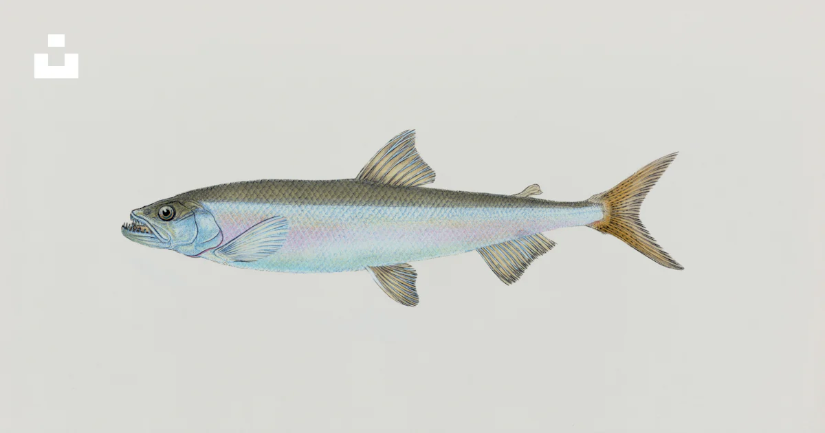 Fish Single A single fish with silver and blue scales on white. photo – Free Animal ...
