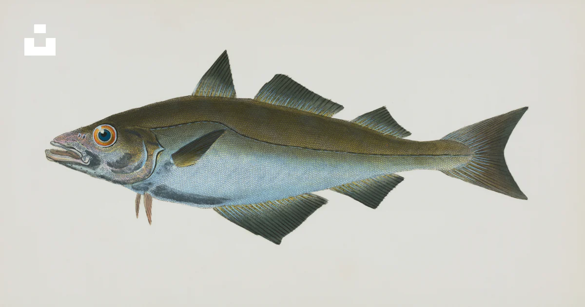 Haddock Background A single haddock fish on a white background photo – Free Animal Image ...