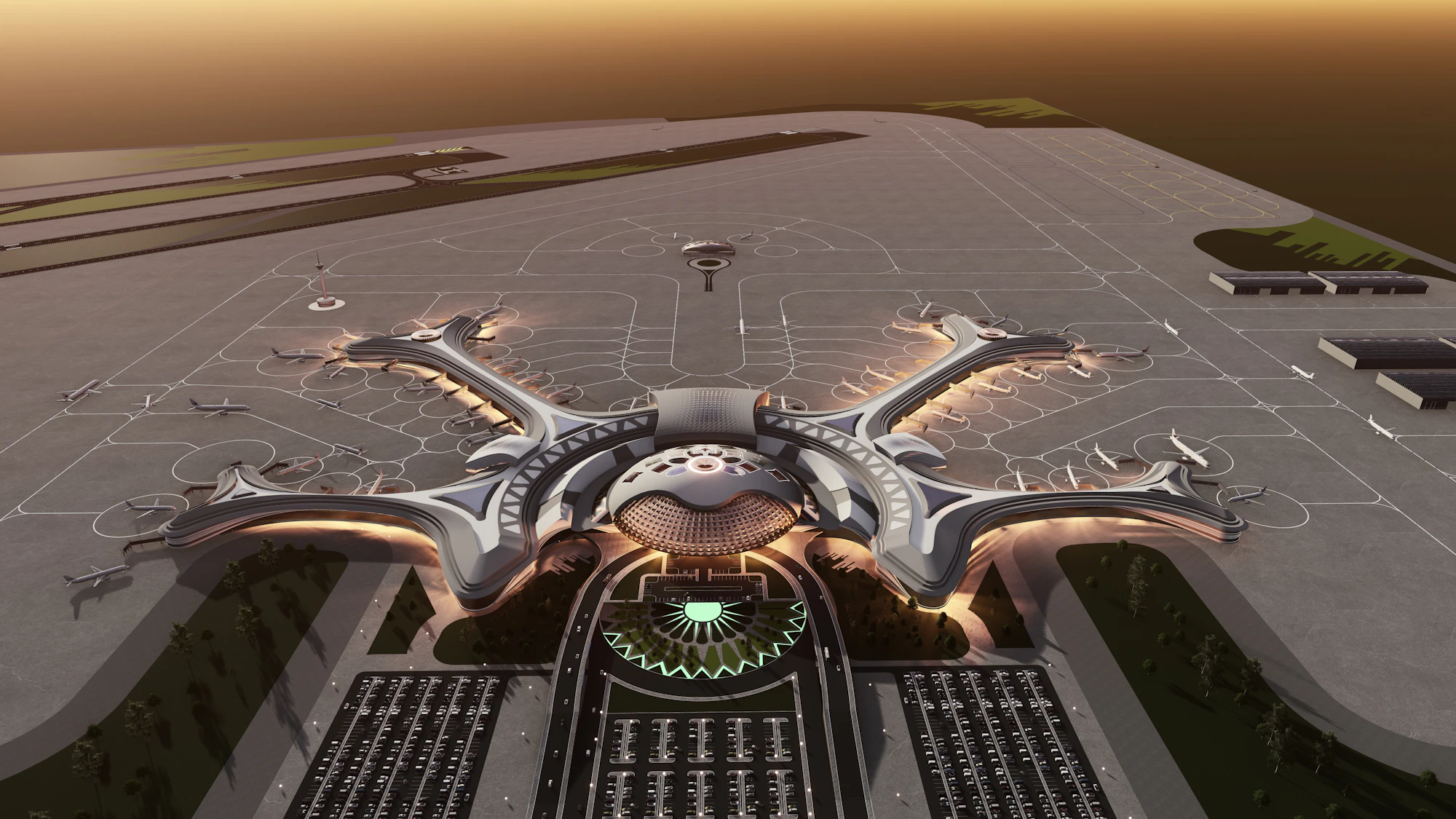 Modern Airport Terminal