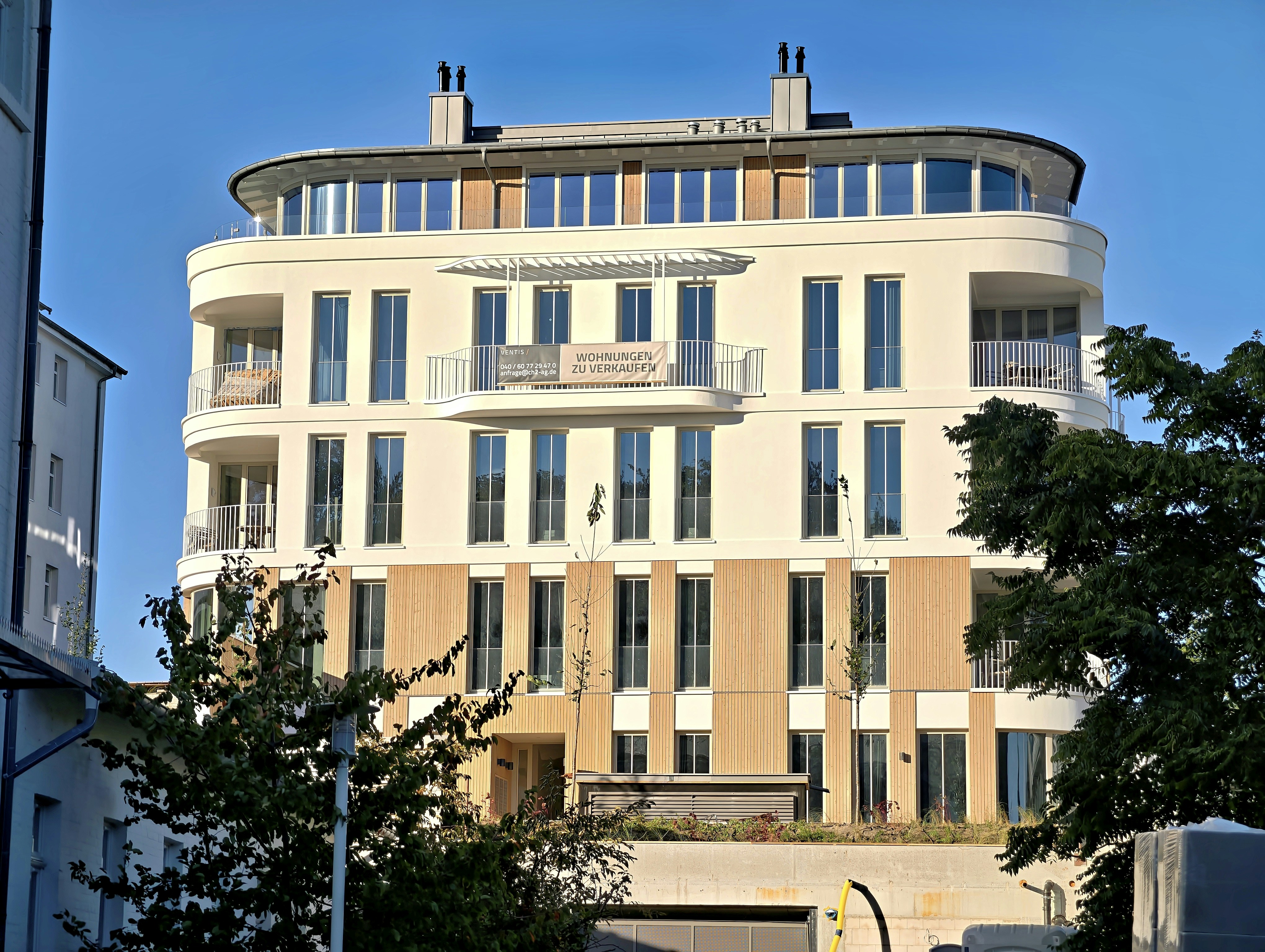 Modern apartment building