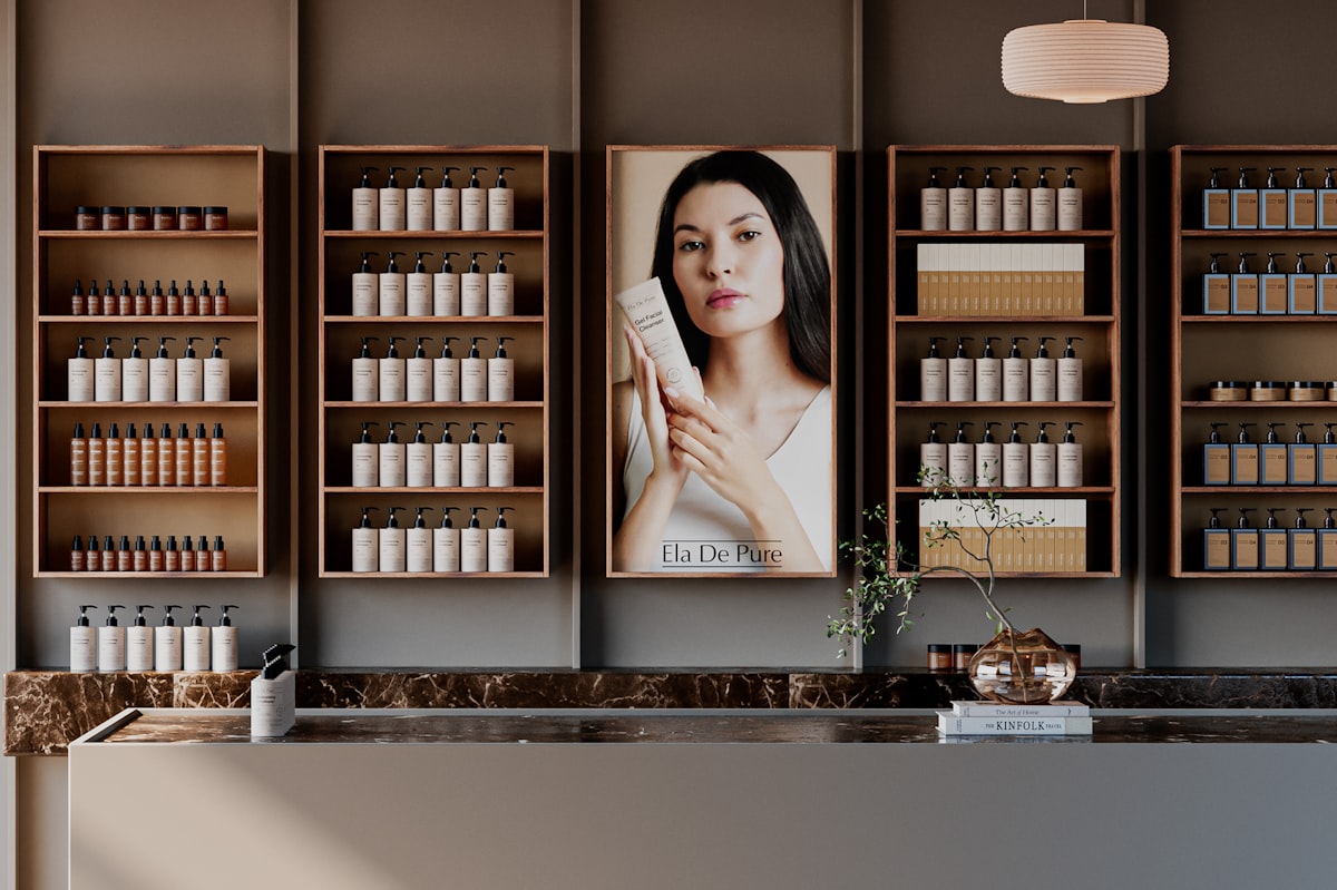 Premium beauty boutique showcasing skincare products - Nykaa seller onboarding guide