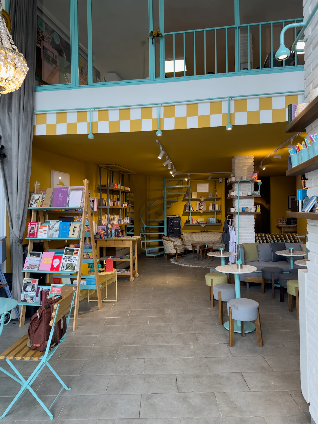 A bright independent bookshop interior