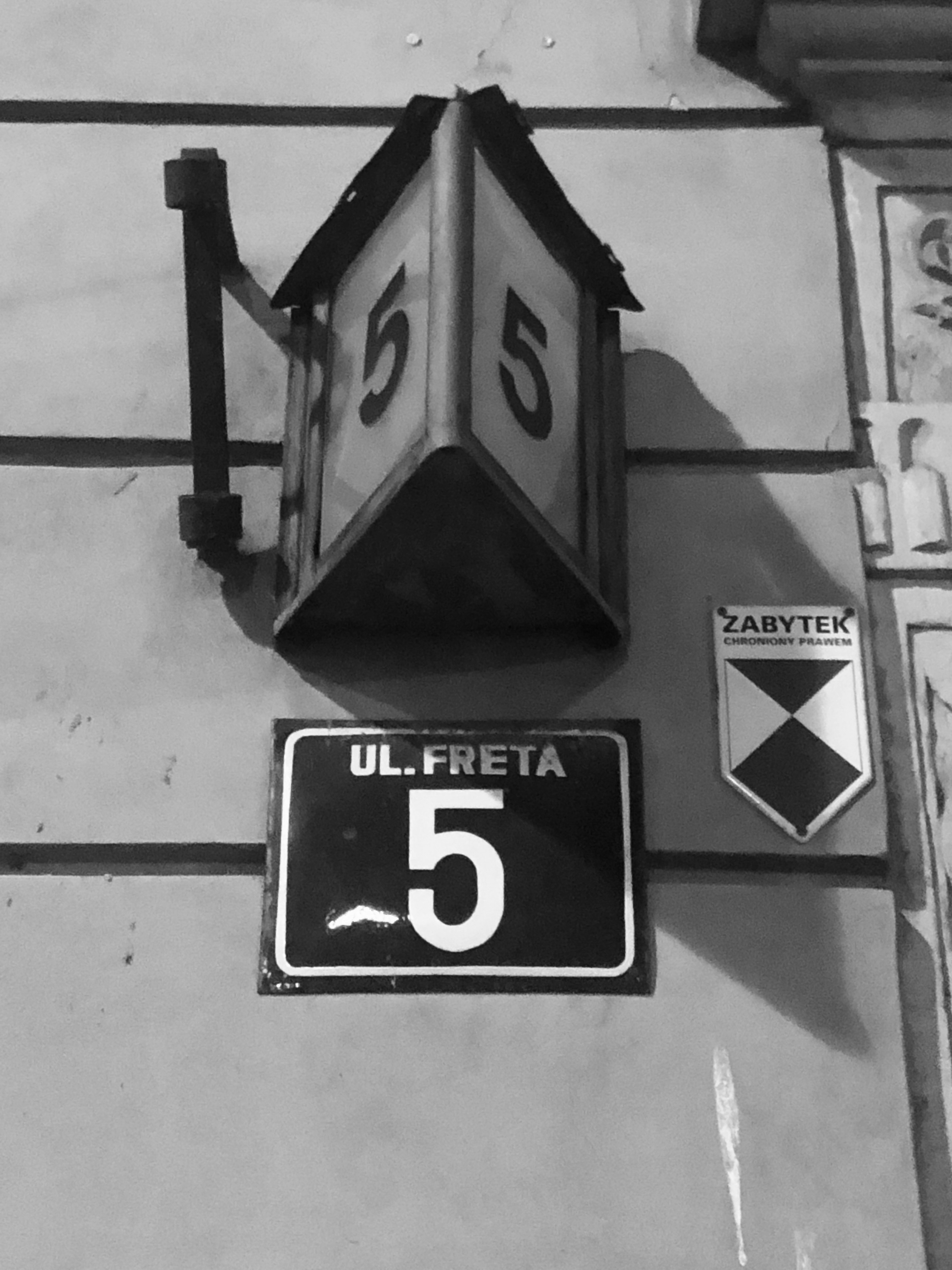 Street numbers. May 22