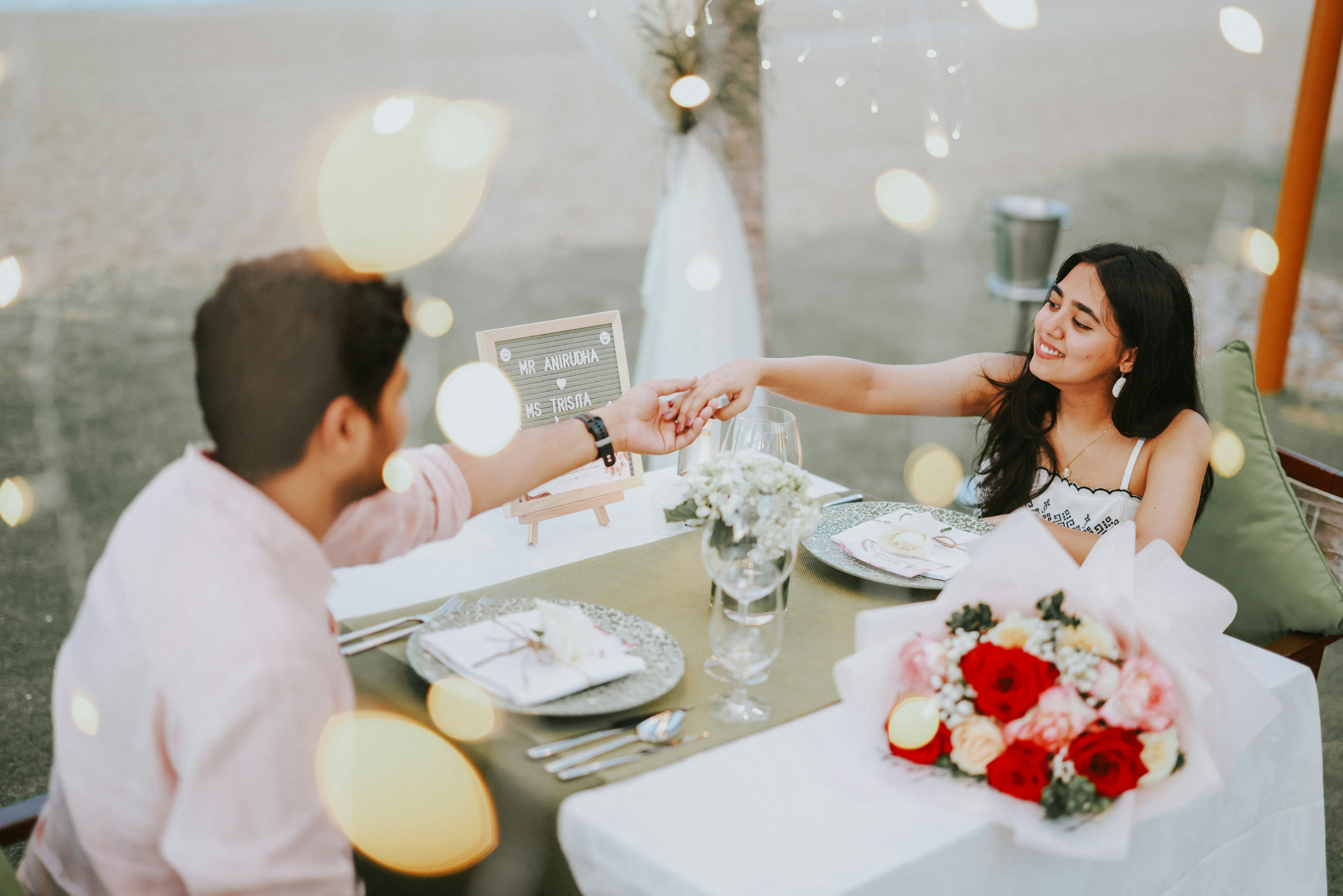 romantic evening dinner, wallpaper, Celebrating Your Engagement Anniversary: Ideas and Traditions 4