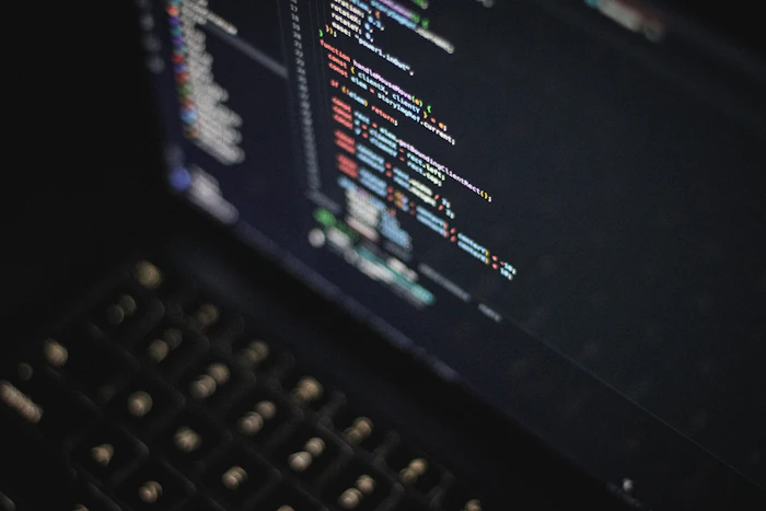 Code on screen