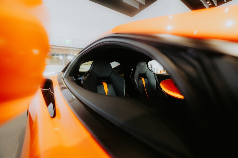 High-performance yellow sports cars on track