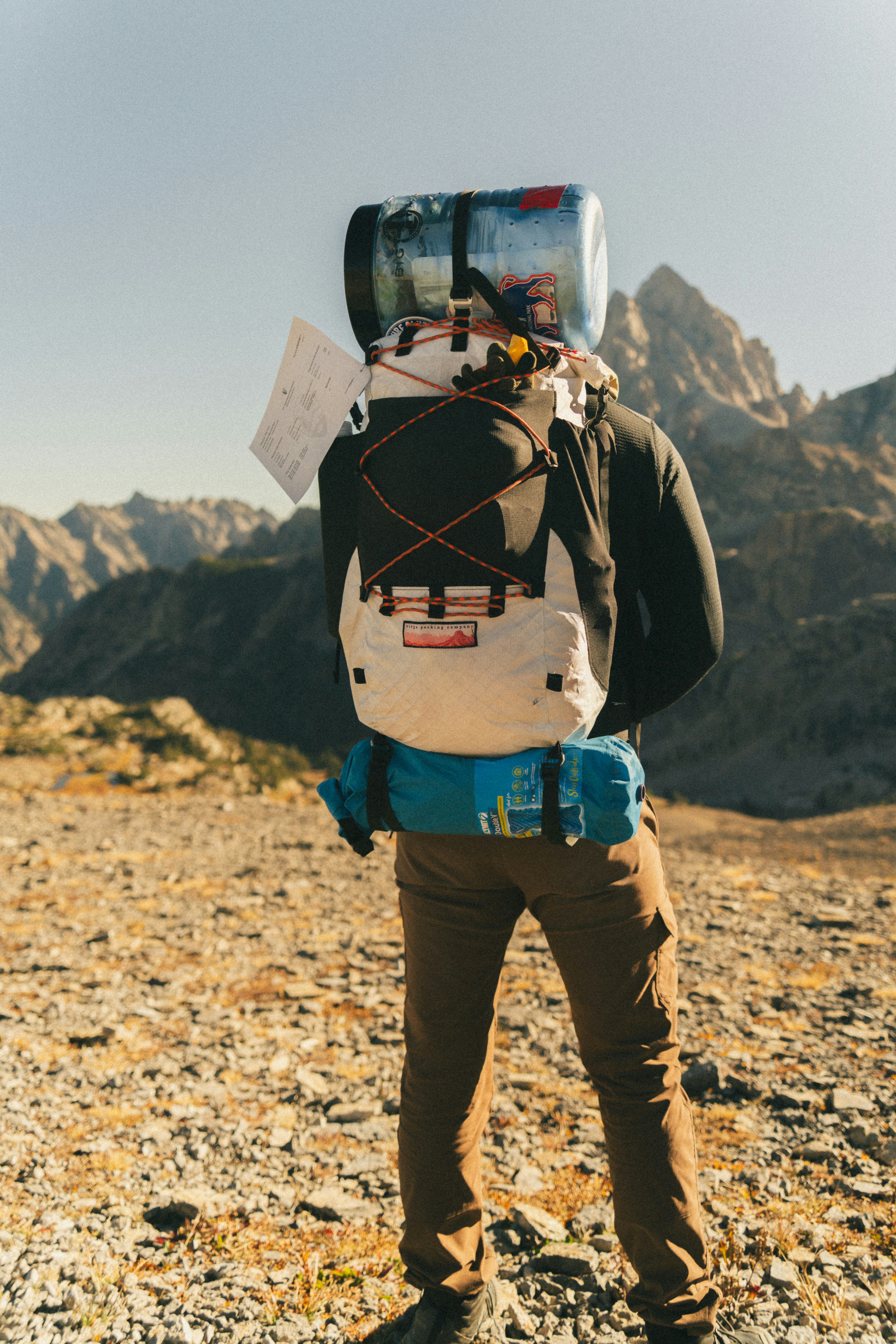 Adventure traveler conducting travel risk assessment before a remote expedition