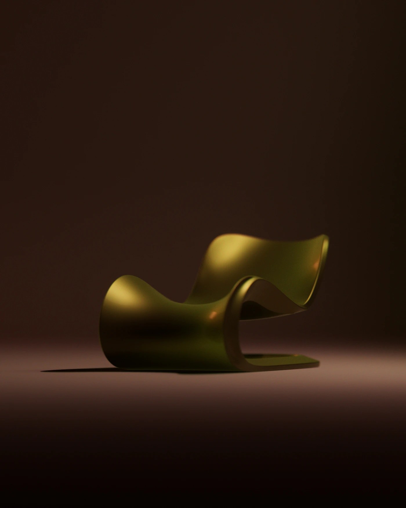 Olive Curve Lounge Chair