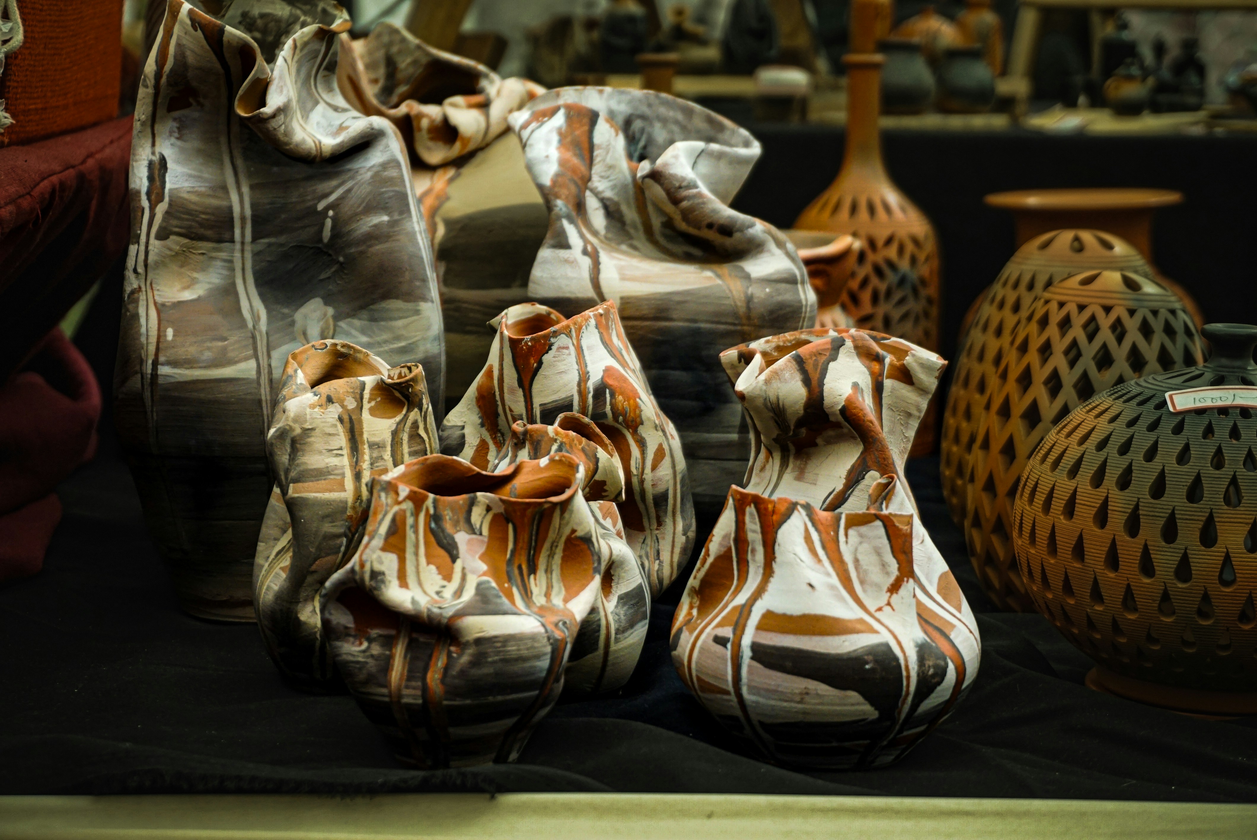 Decorative ceramic vases