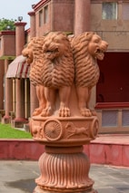 The lion capital of ashoka monument