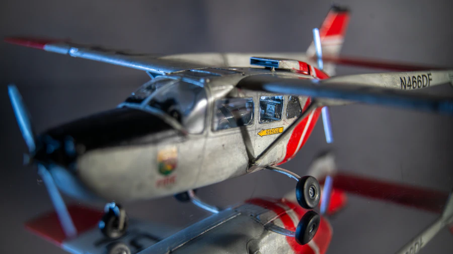 A detailed model aircraft