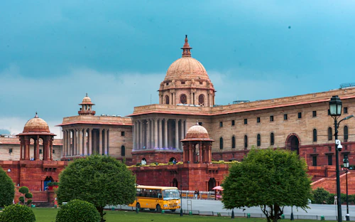 The Secretariat Building on Raisina Hill, New Delhi