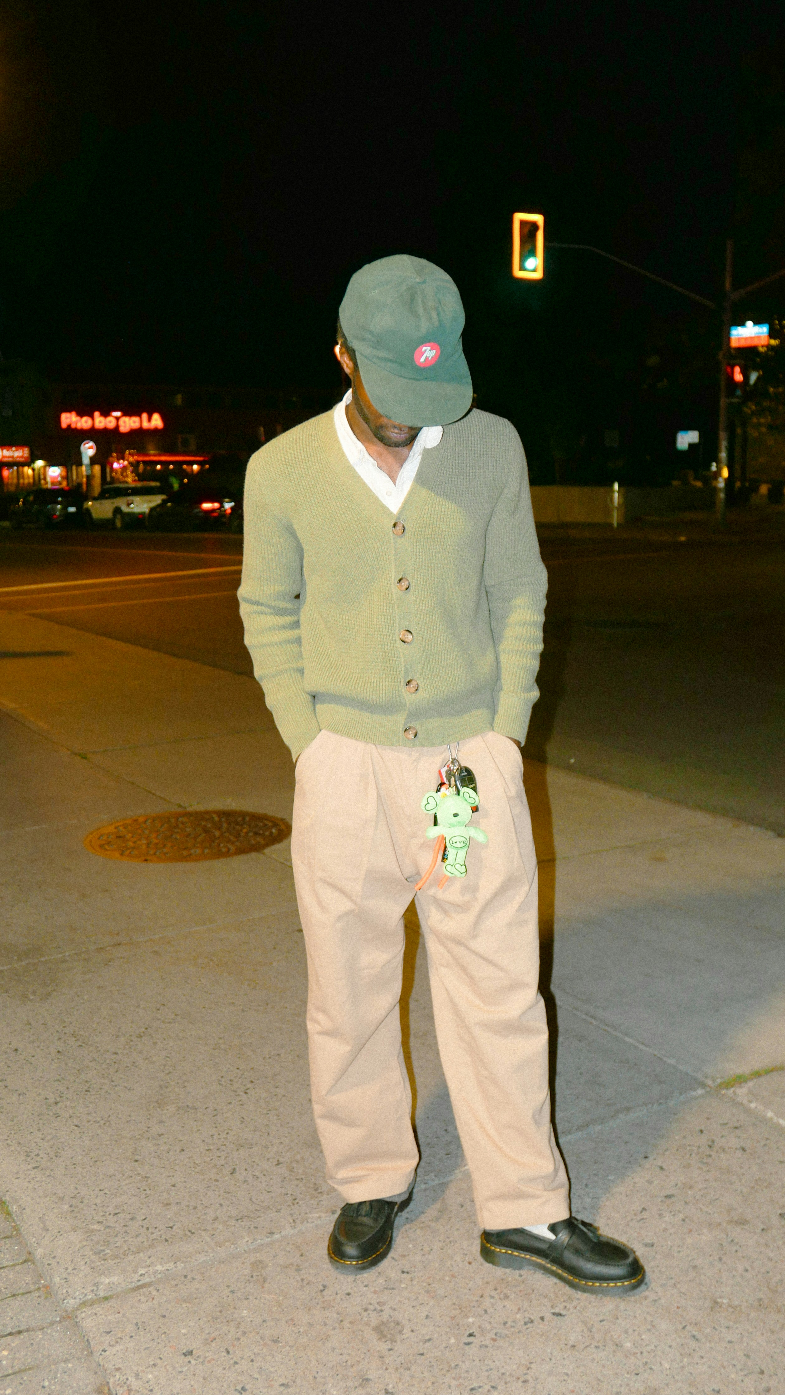 Elegant White Keychain