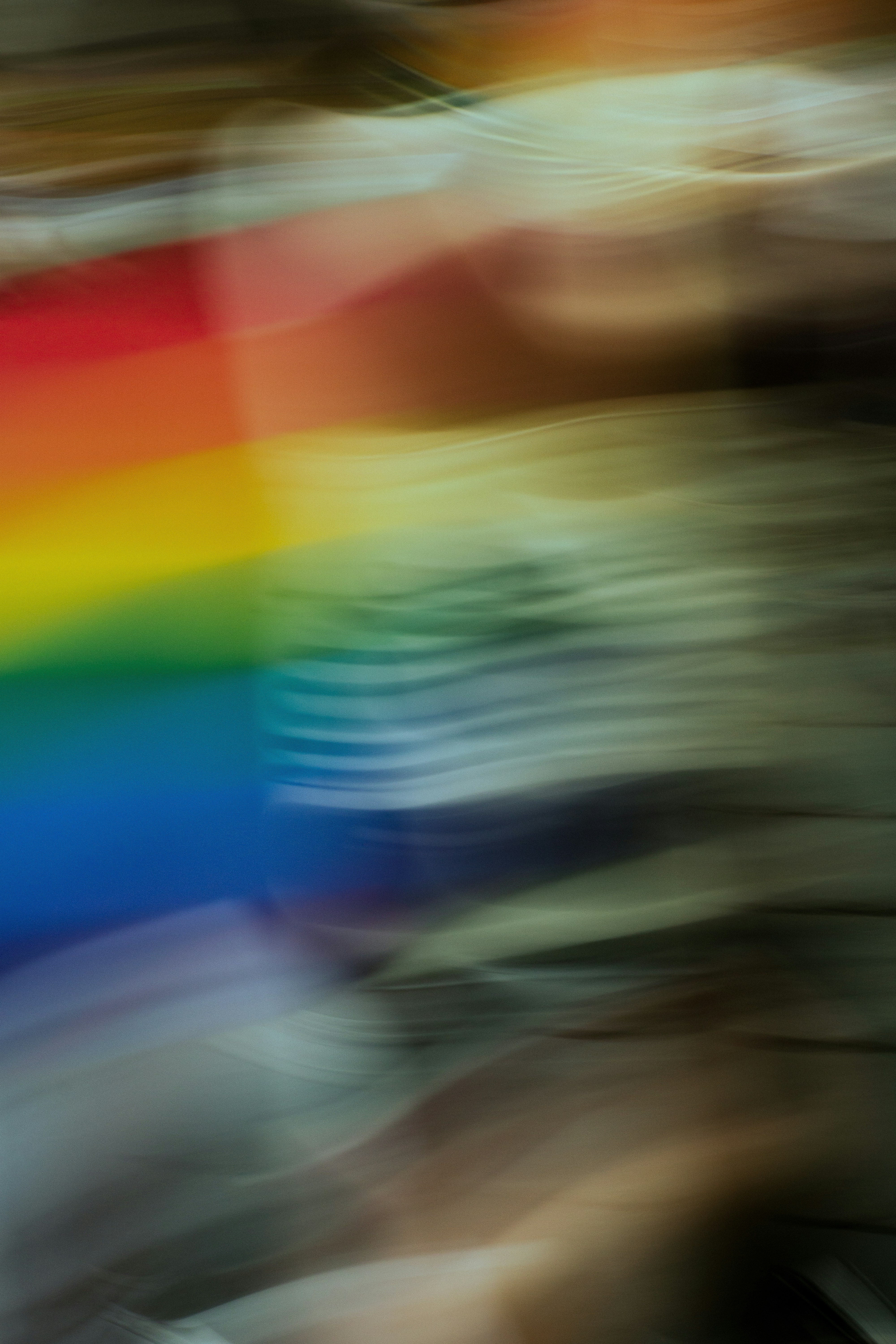 Abstract rainbow colors with blurred background