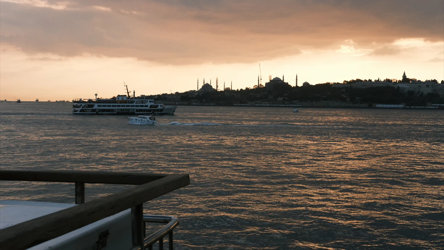 Istanbul Bosphorus at golden hour