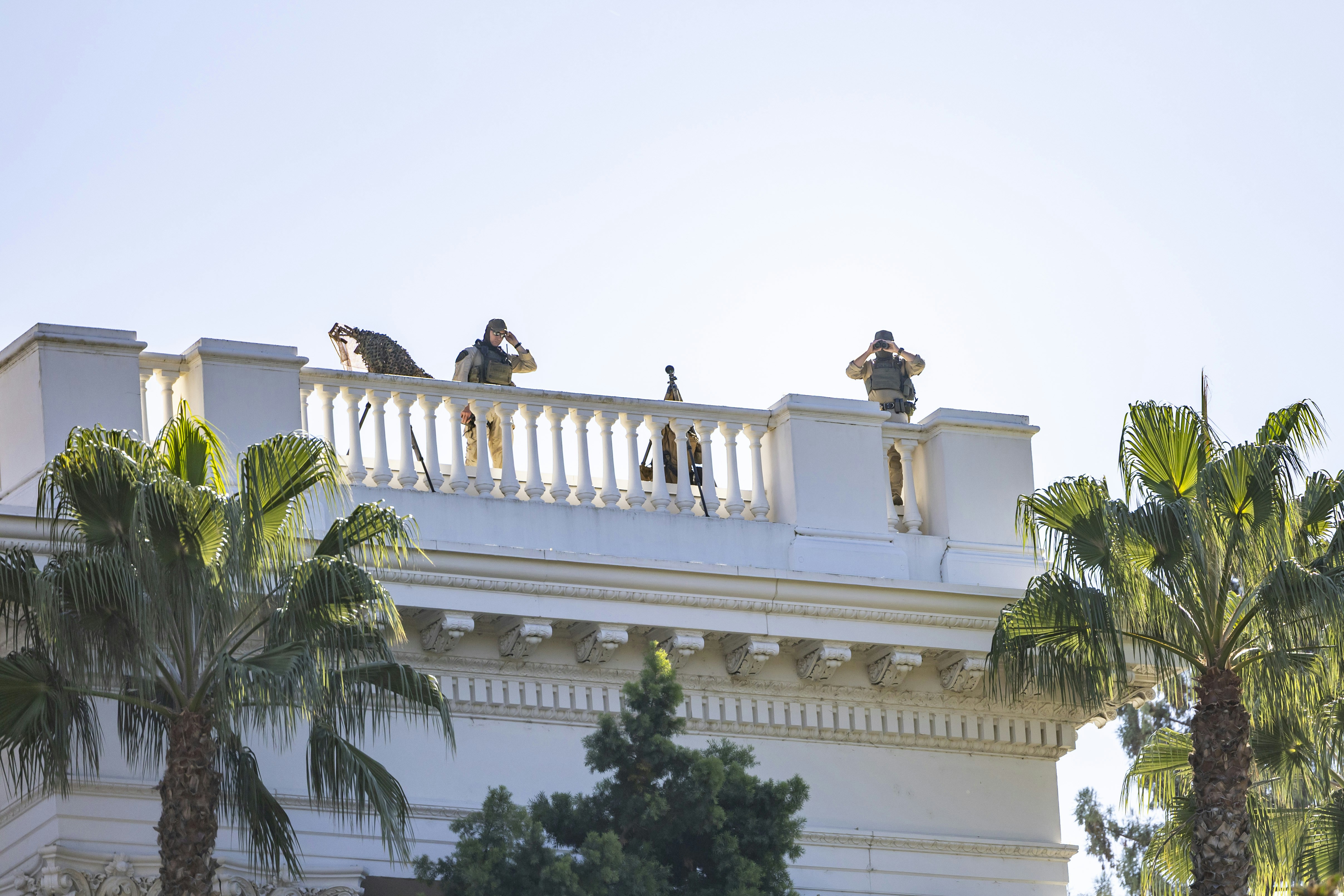 Security team on rooftop