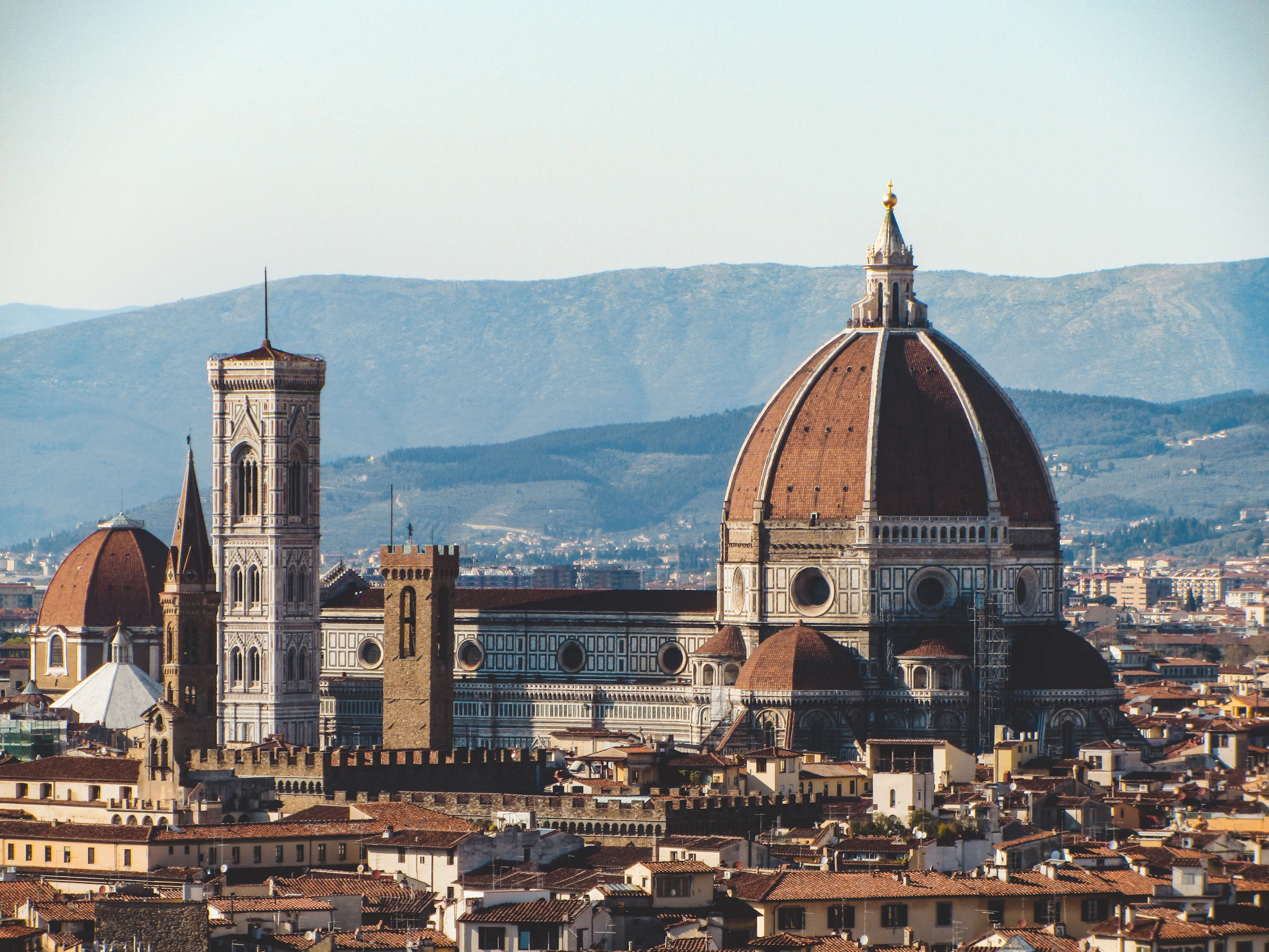 Panorama van Florence met de Duomo en de klokkentoren