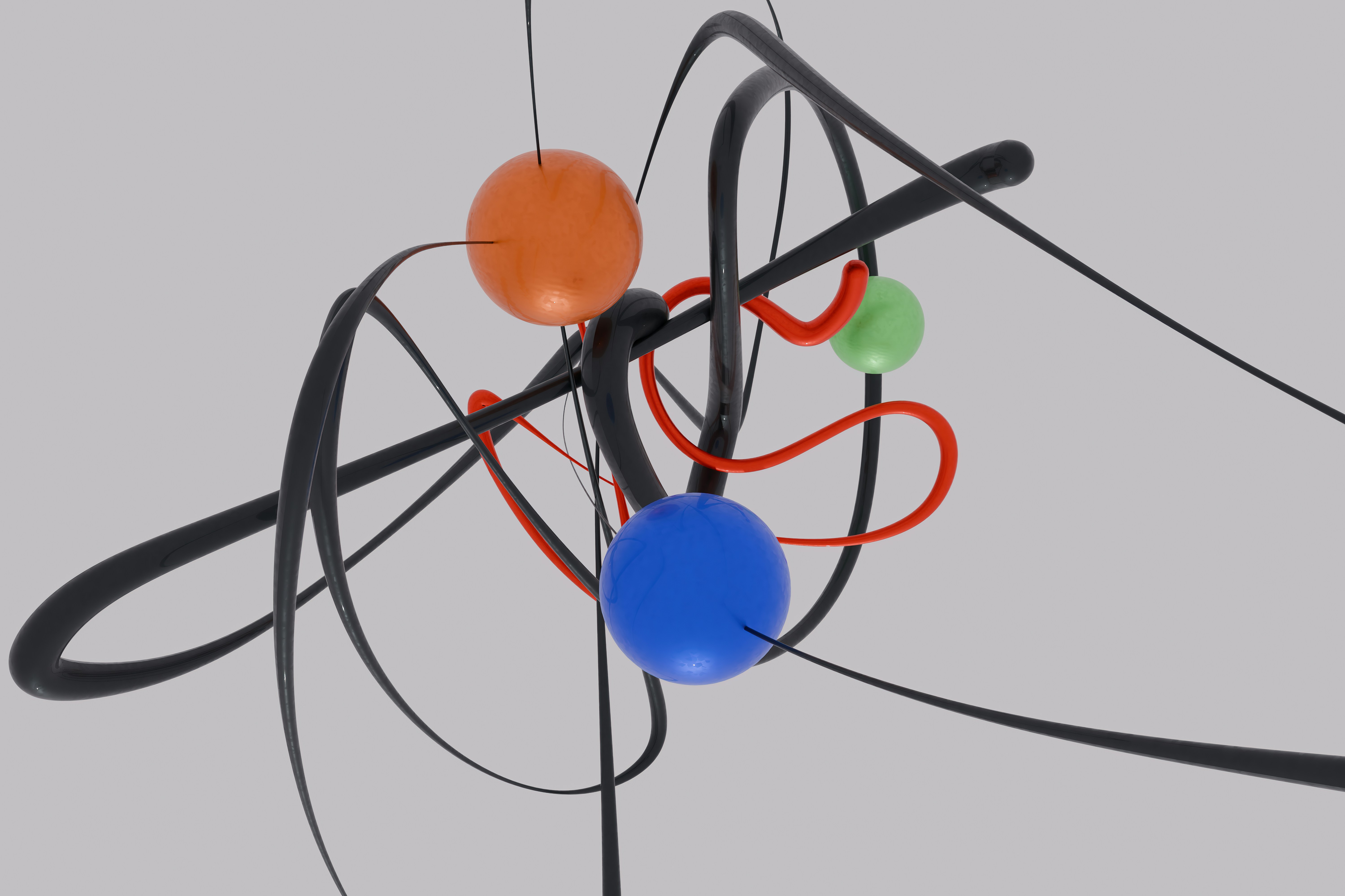 A cool blue and green marble ball.