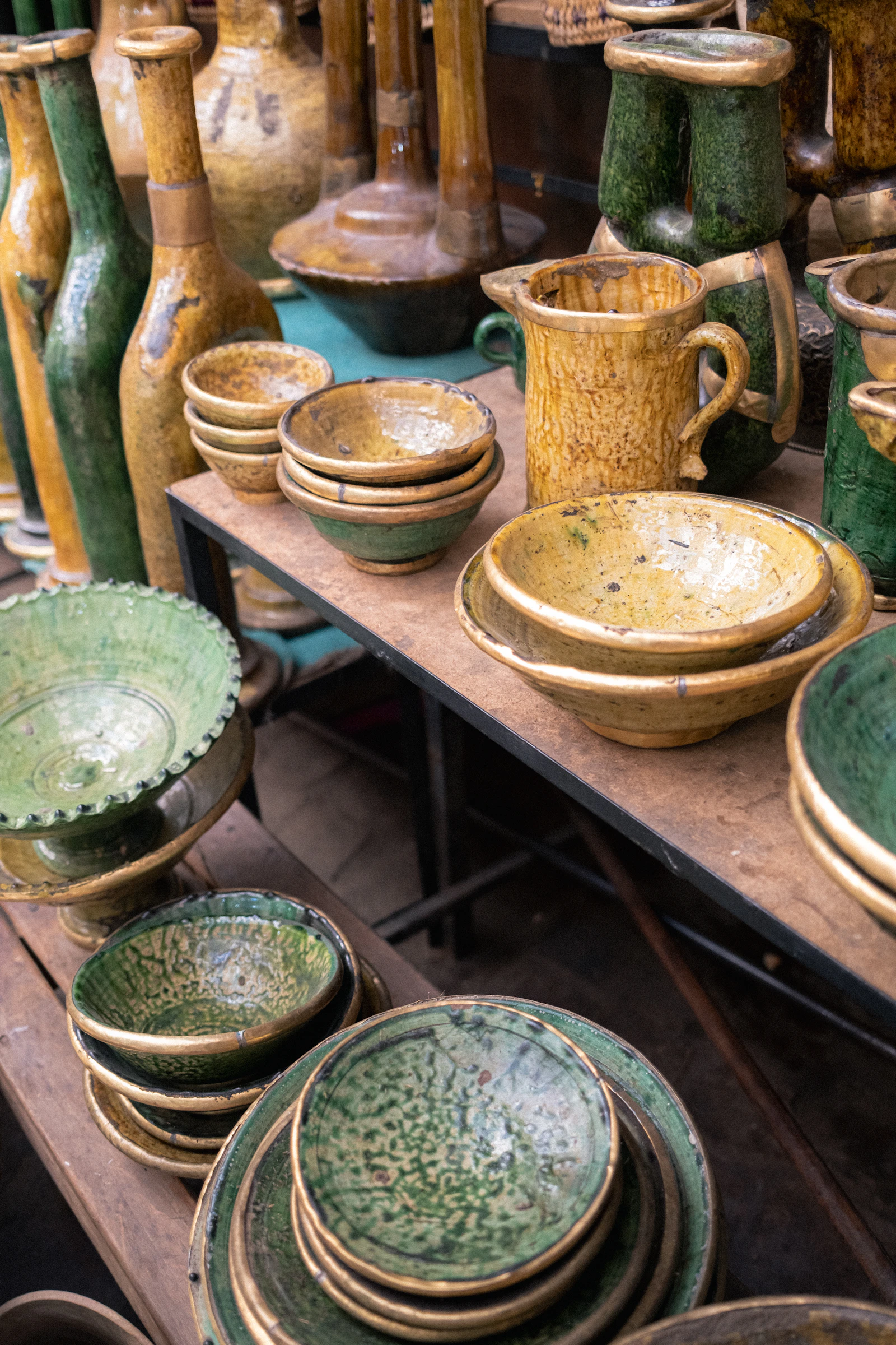 Moroccan home decor product display
