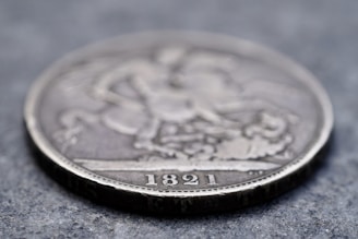 Antique coin with the year 1891 visible