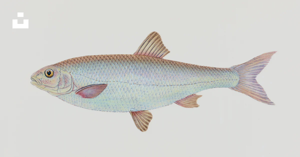 Single Fish Picture A single fish on a white background photo – Free Illustration Image on ...