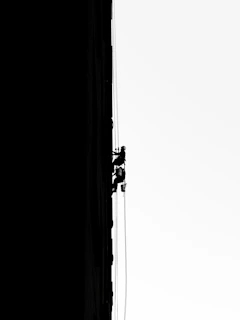 Two people rappelling down a building facade.