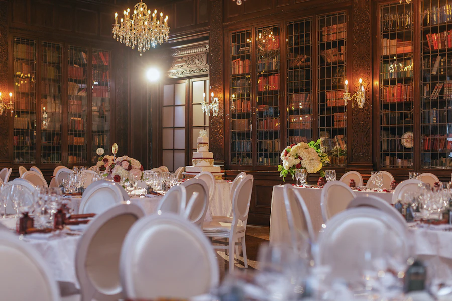 Intimate wedding setting