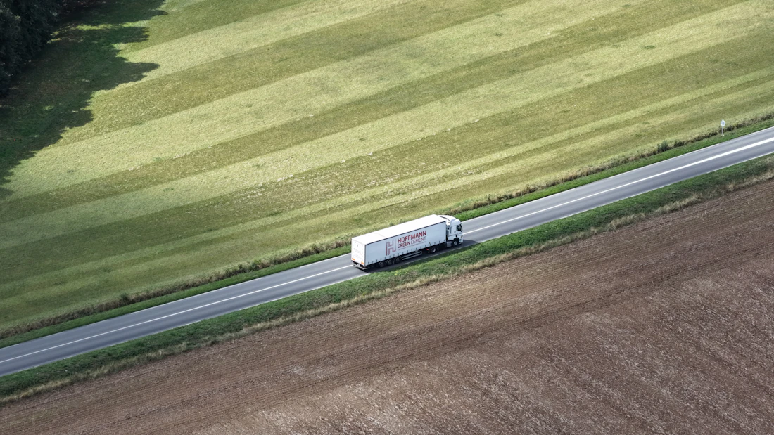 Freight truck on the motorway