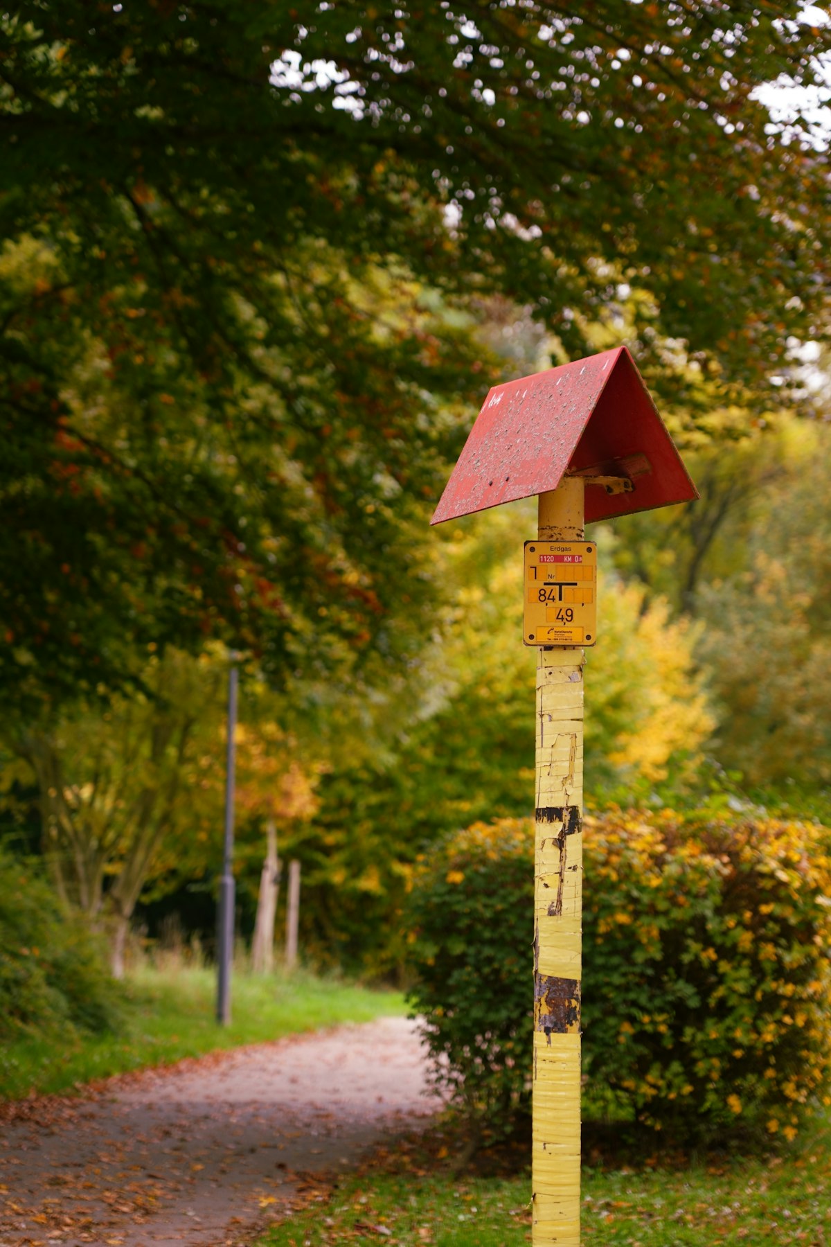 Natural gas pipeline infrastructure stretching into the distance