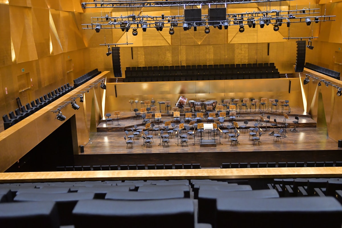 Concert hall — photo by Michał Parzuchowski on Unsplash