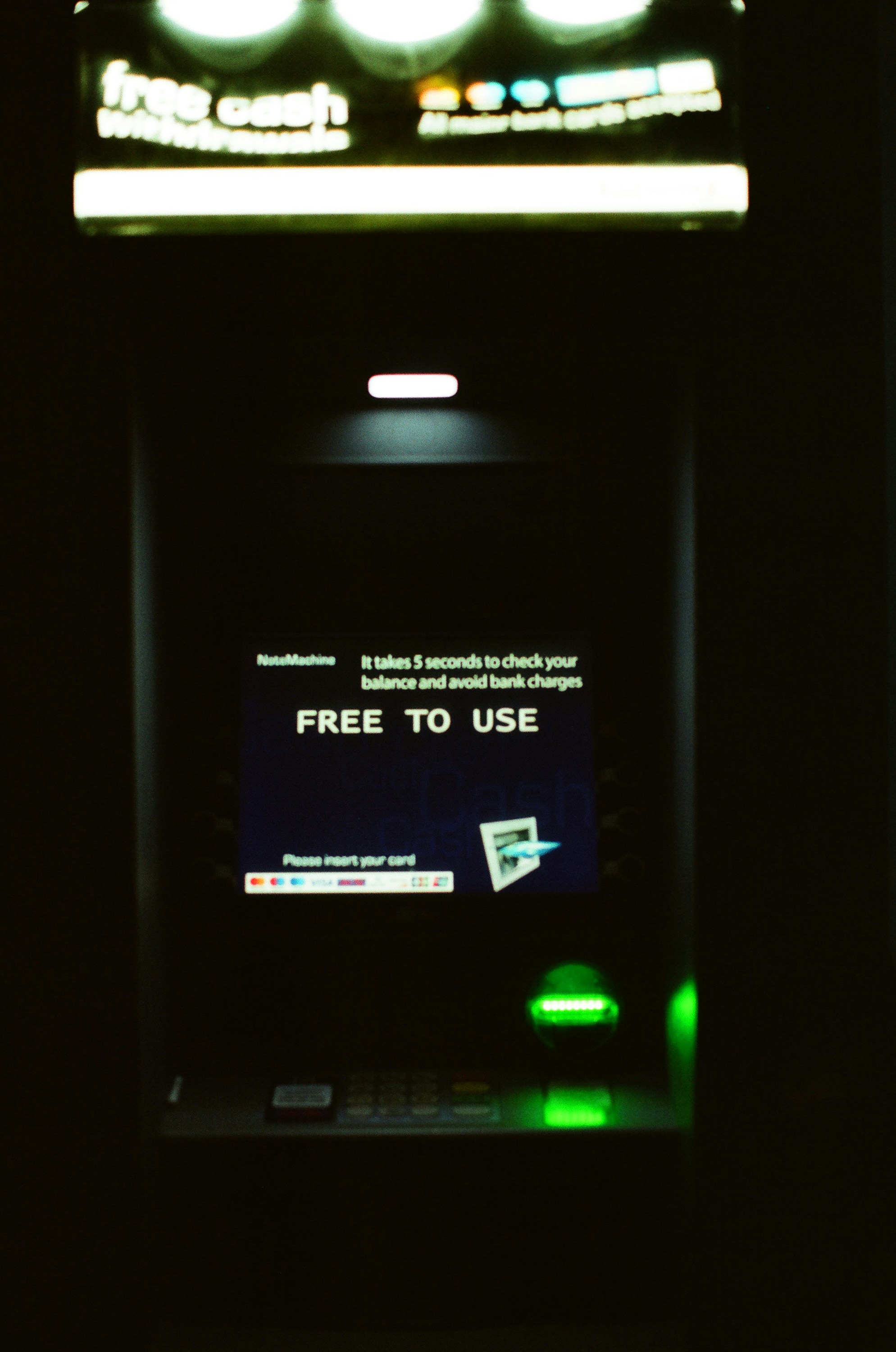 Atm machine with 