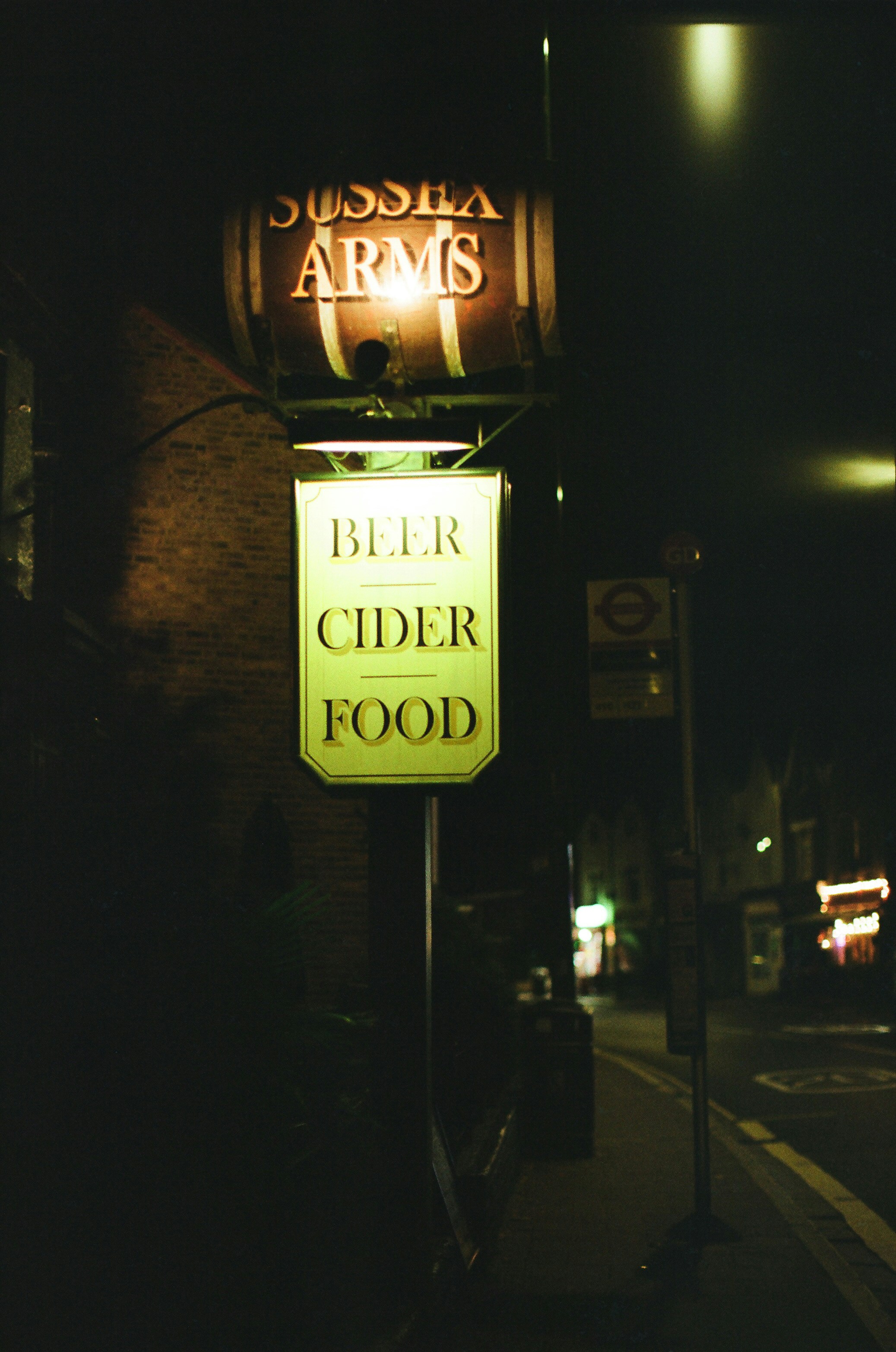 British breweriana - Illuminated vintage pub sign