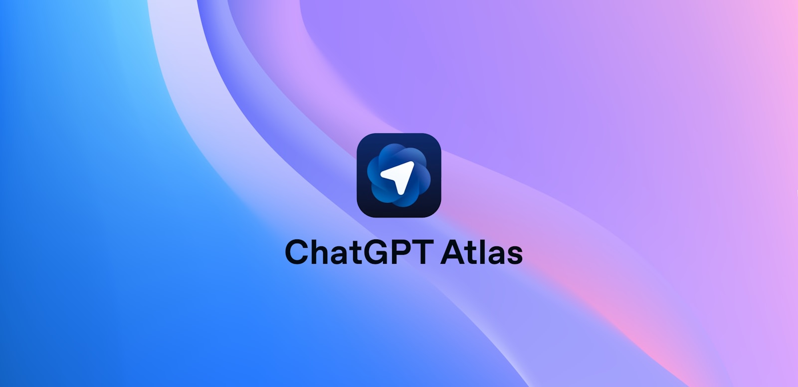 Chatgpt atlas app icon on abstract background