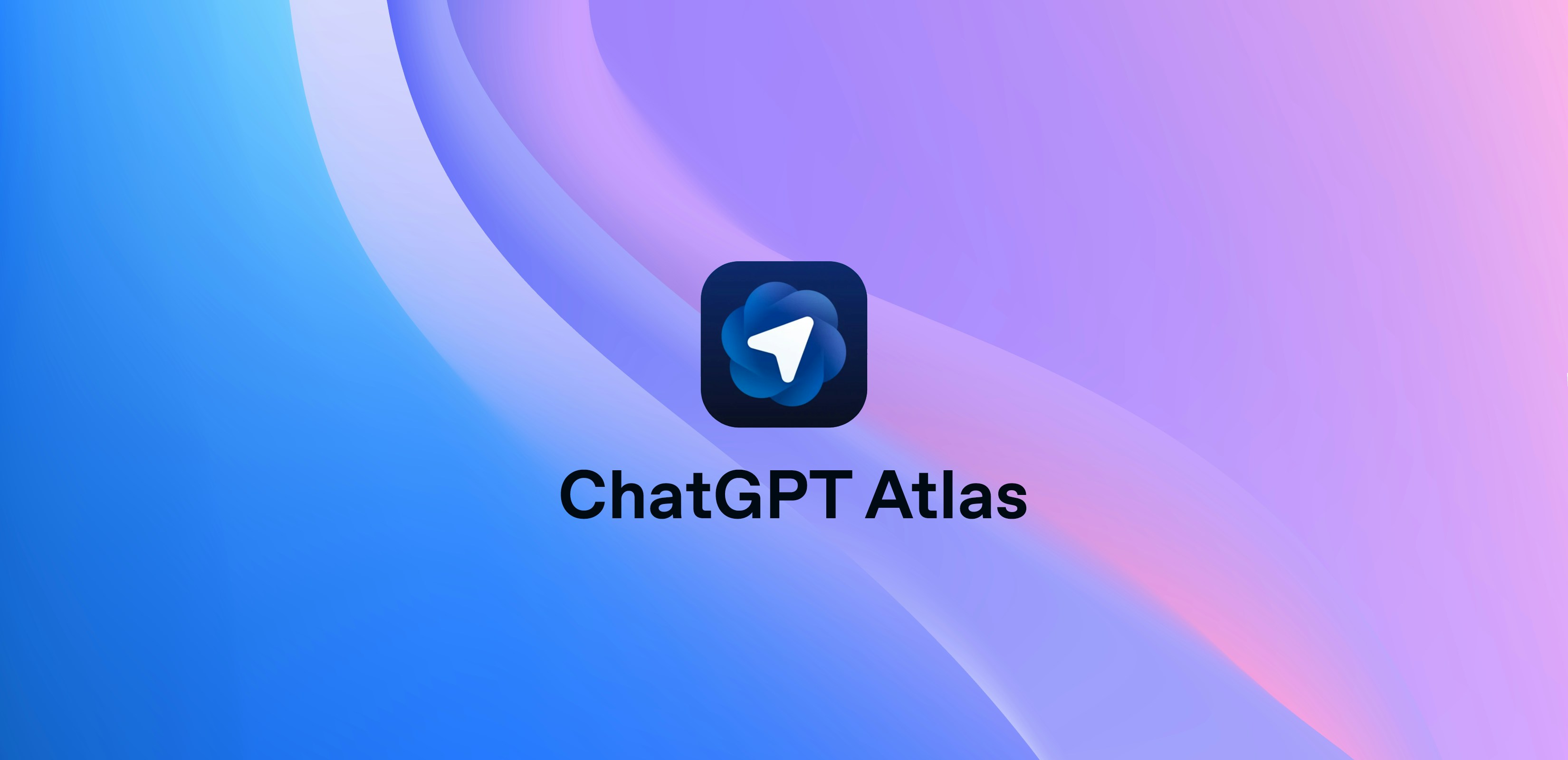 Chatgpt atlas app icon on abstract background