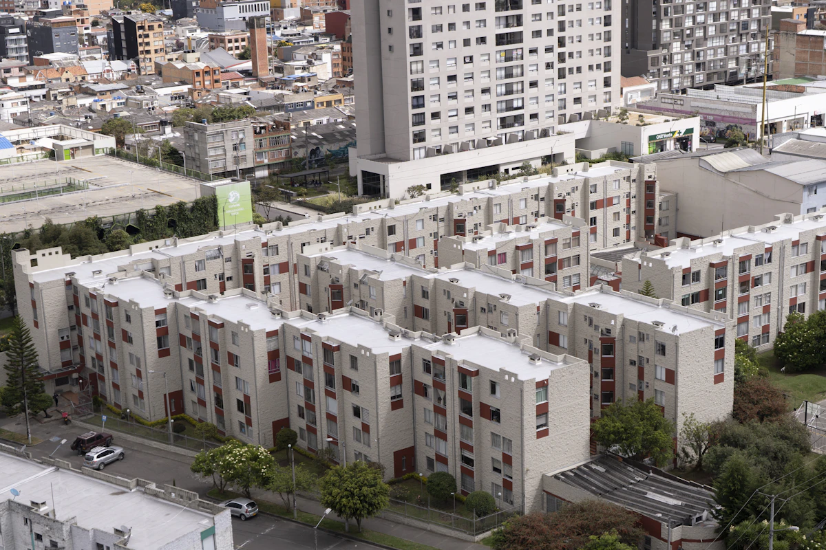 Dense apartment buildings in an urban neighborhood — Knoxville housing market