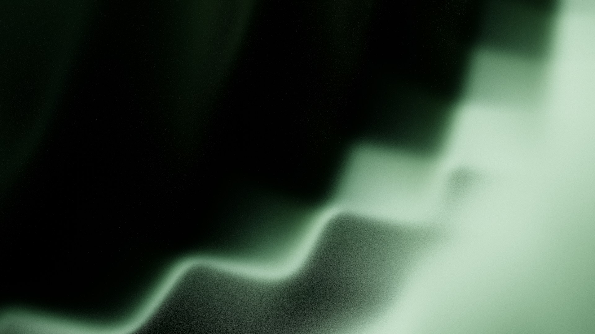 Abstract green and black wavy light streaks