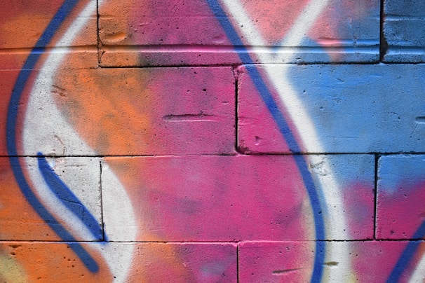 Colorful graffiti art on a brick wall