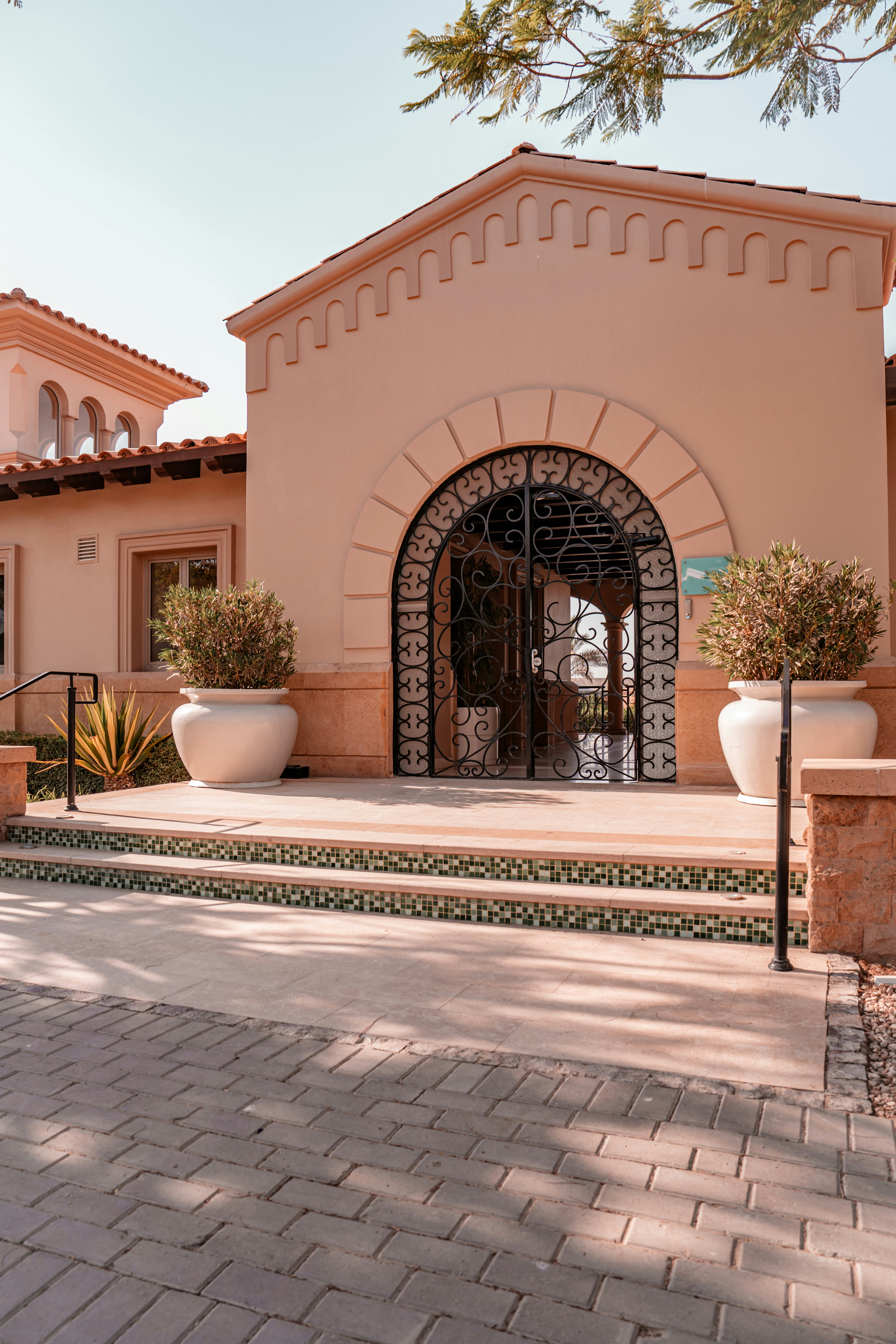 Exterior house image with big black gate