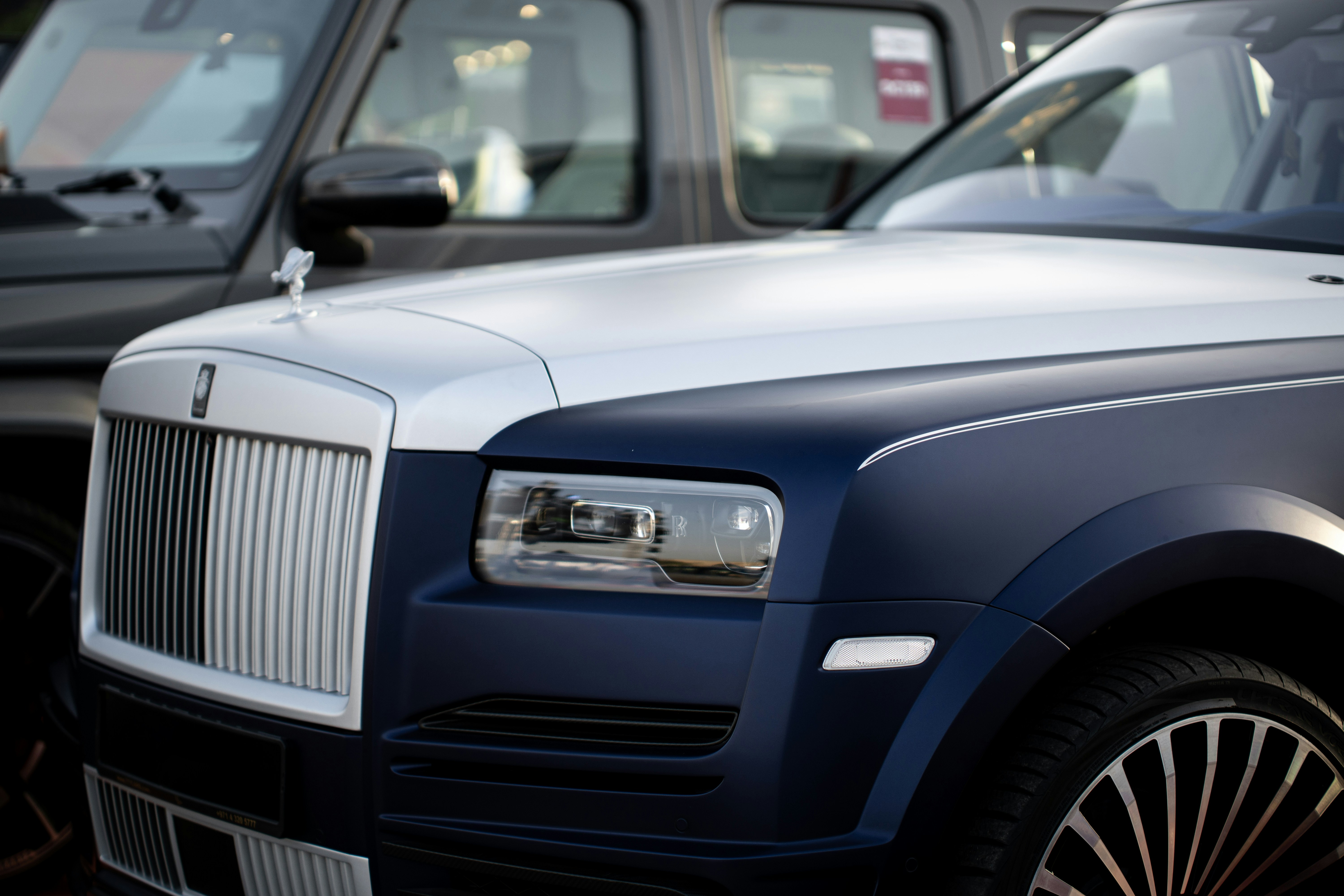 Luxury lifestyle with two high-end cars