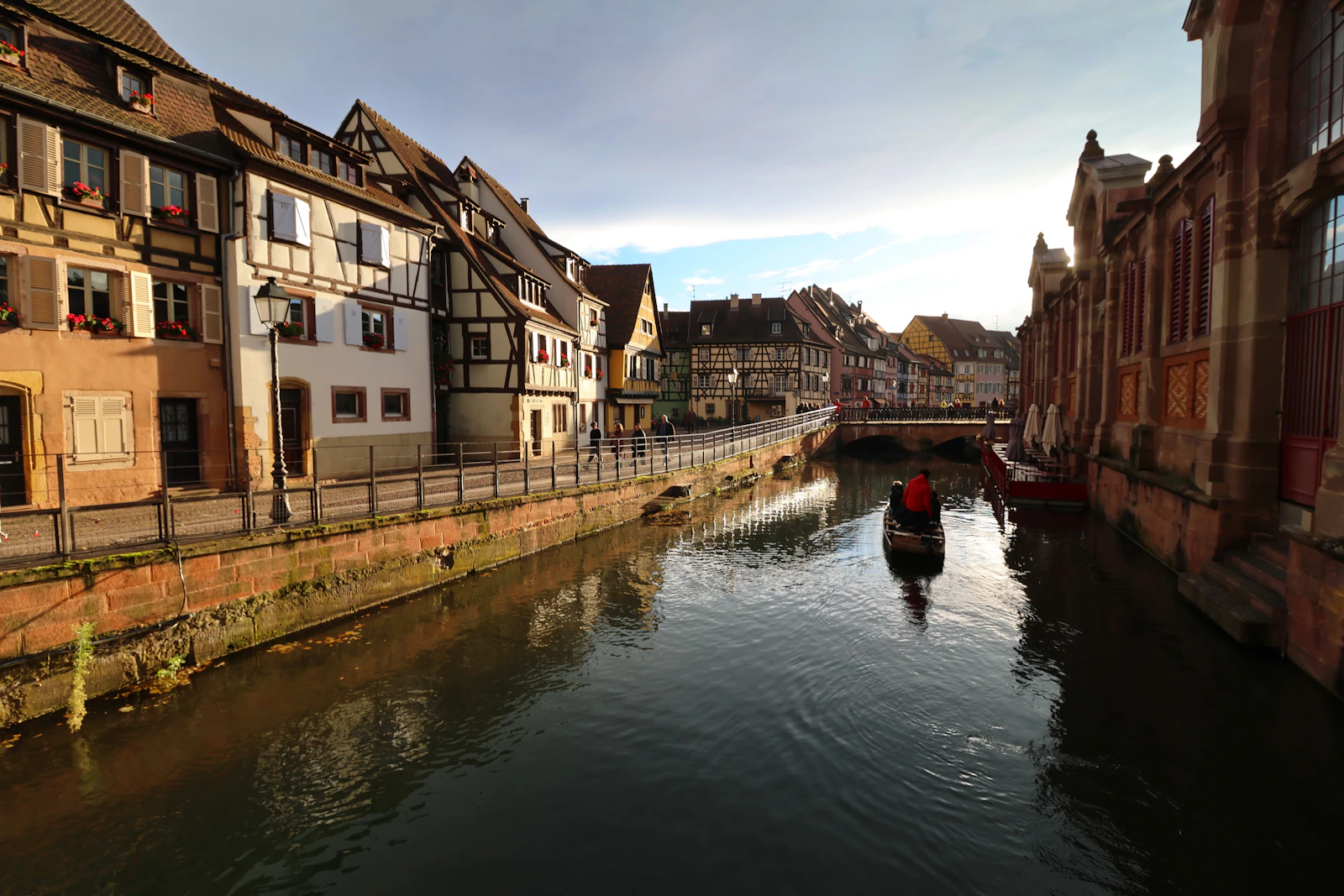 A boat on Colmar's canals