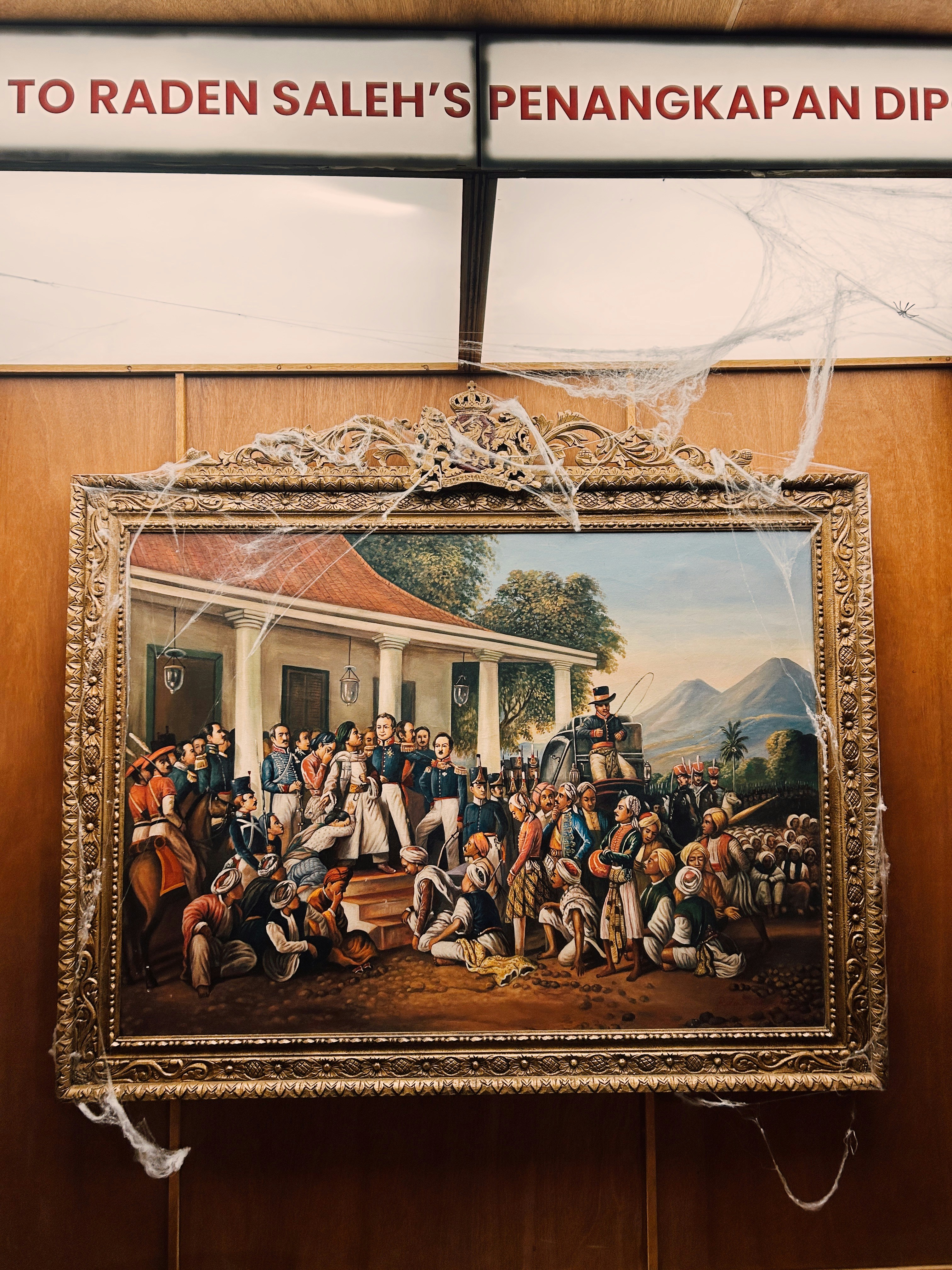 Painting of a historical scene with many people.