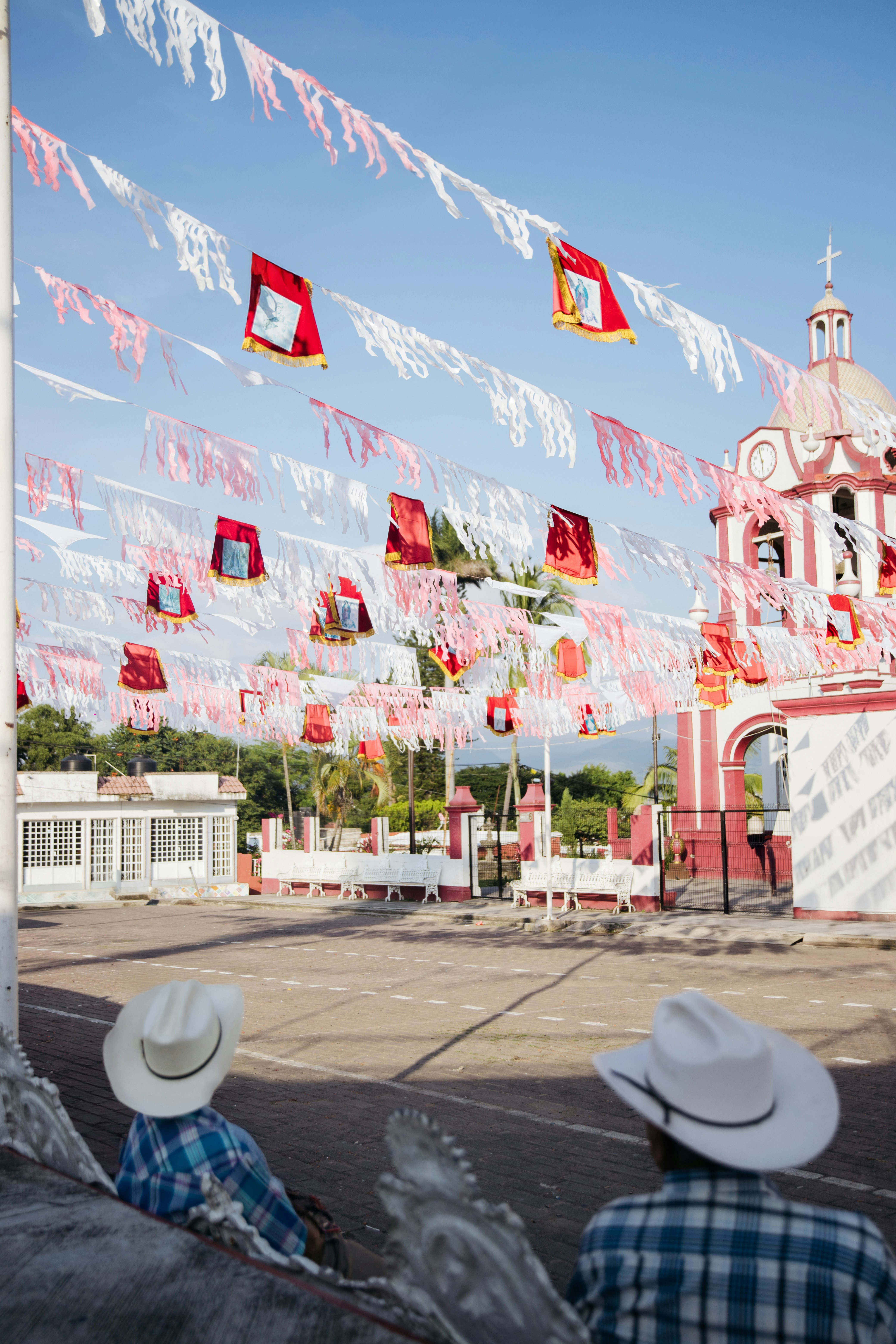 Small Mexican town with a church and plaza, evoking Yahualica in Los Altos de Jalisco