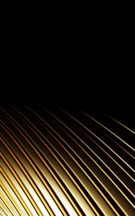 Golden metallic lines against a black background