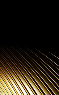 Golden metallic lines against a black background