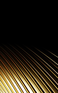 Golden metallic lines against a black background