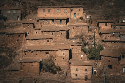 Traditional stone houses built on a hillside.